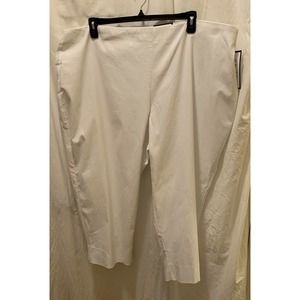 Charter Club White Tummy Slimming Capris  28W C5
